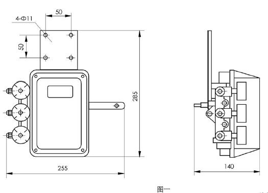 ZPQ-01氣動閥門定位器外形尺寸