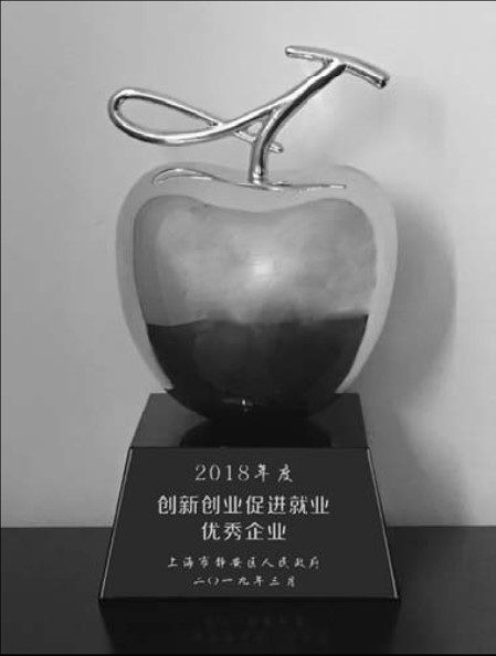 上海自儀有限公司喜獲靜安區 2018年度創新創業促進就業優秀企業實現新作為 開創新局面