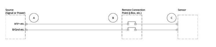 圖:用于萬用表測試連接的采樣電路