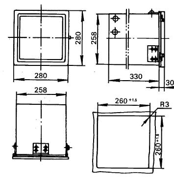 外形及開孔尺寸 
